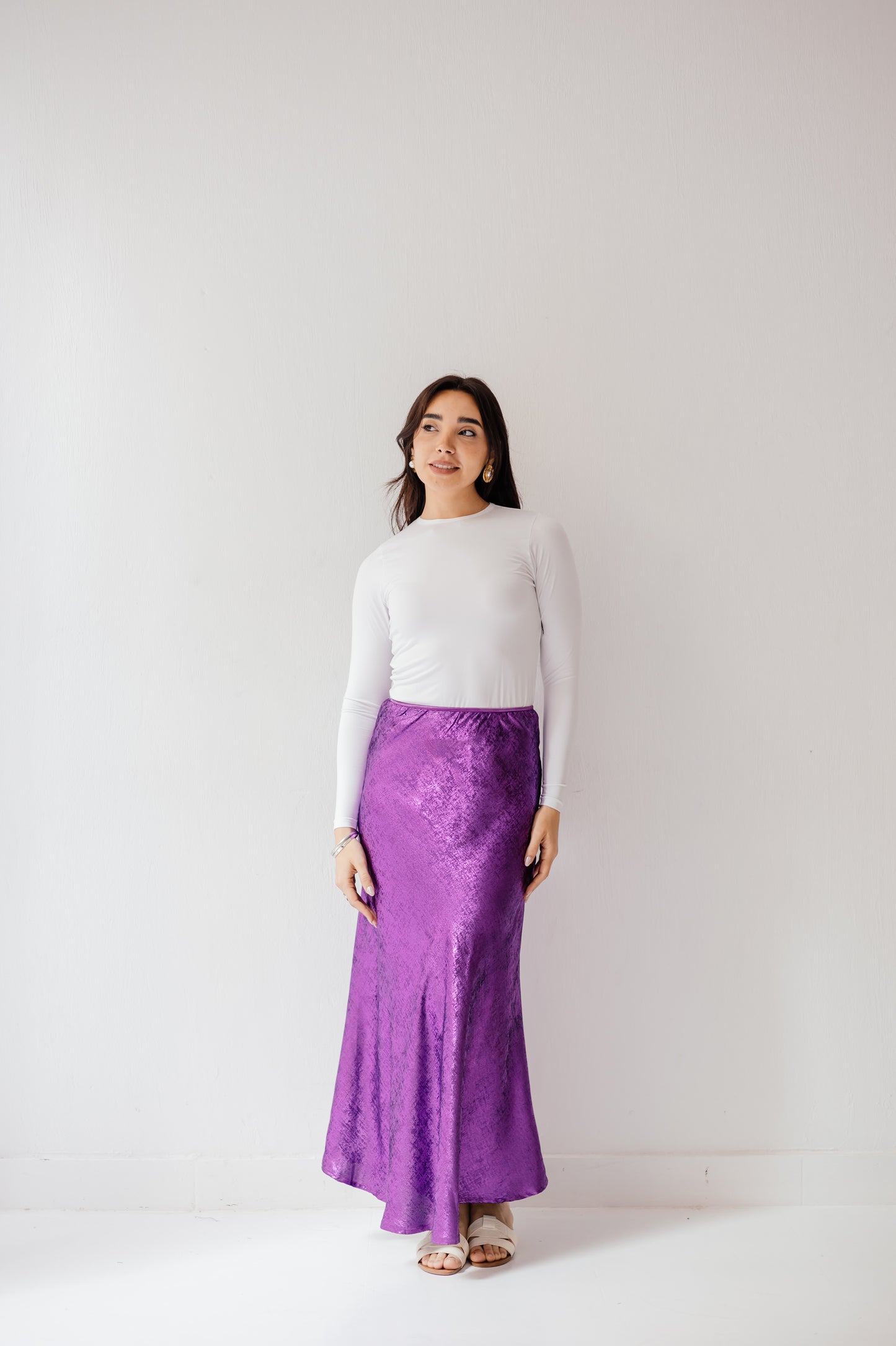 Shimmery Skirt in Purple