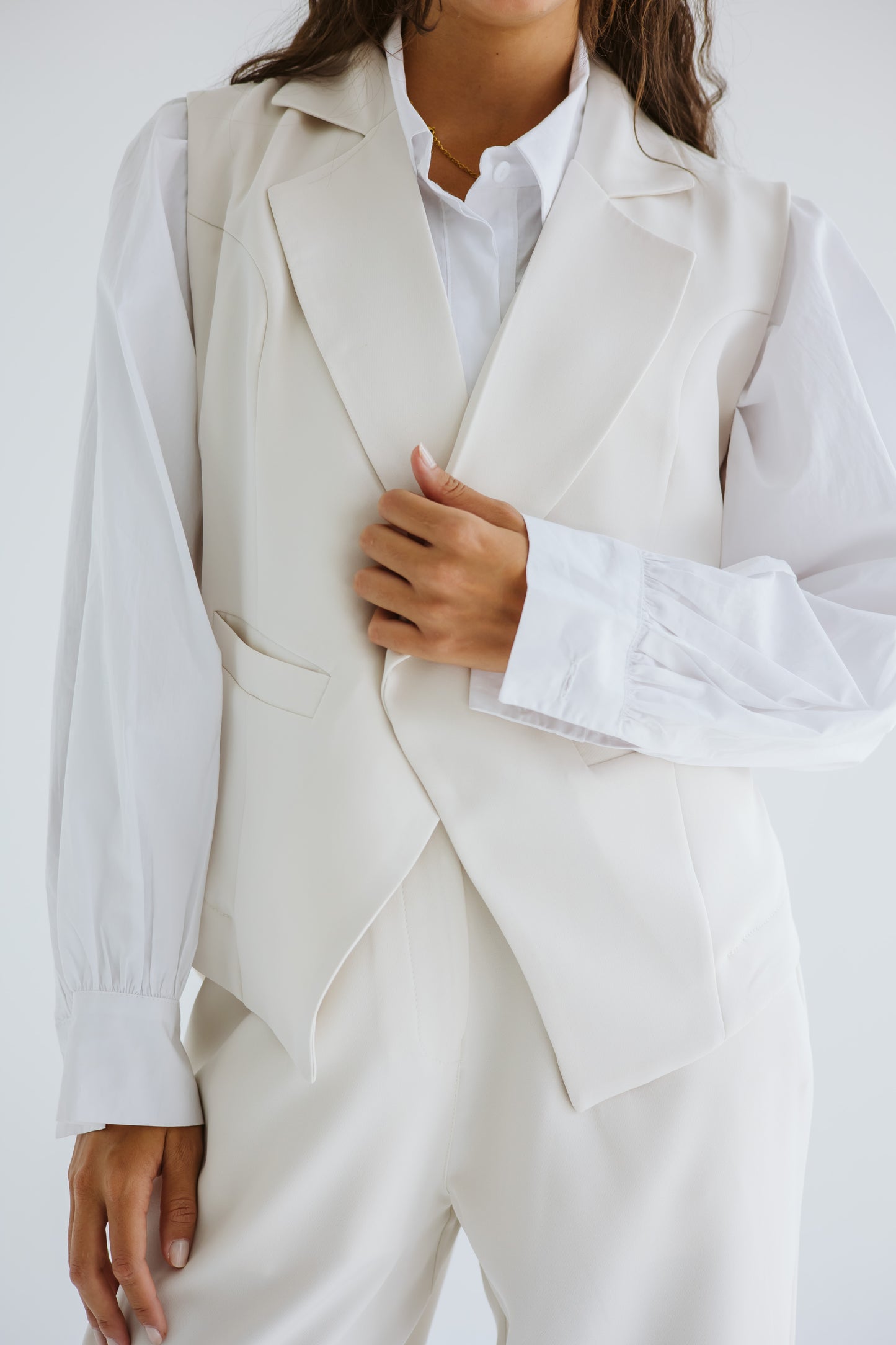 Straight Fit Trousers - Off-White