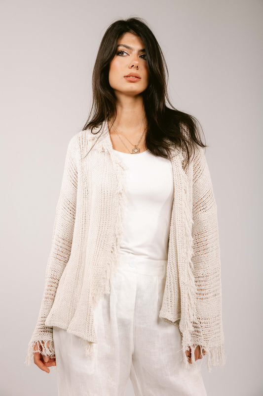 Brighter Days Crochet Cardigan - Off-White