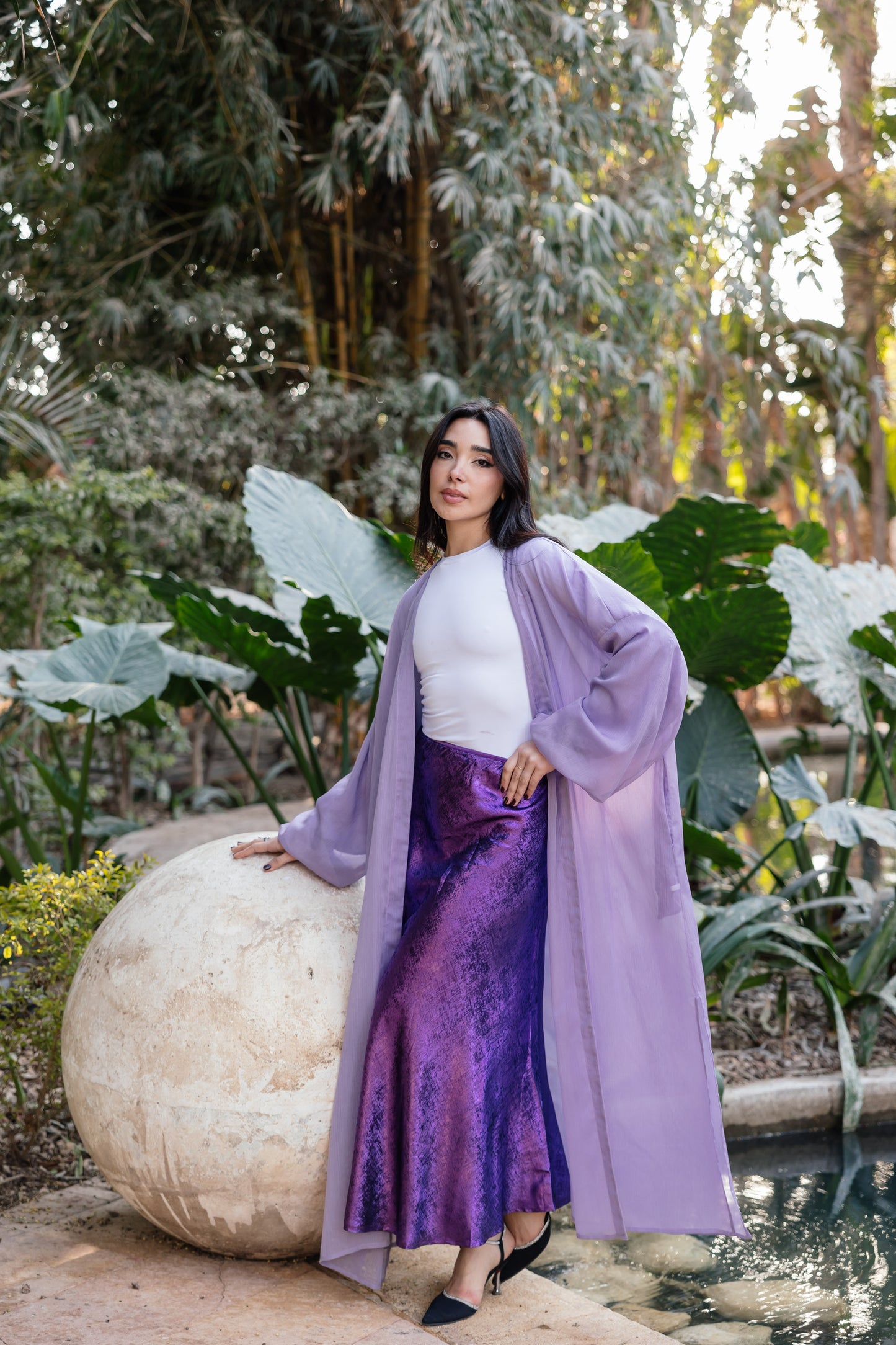 Shimmery Skirt in Purple
