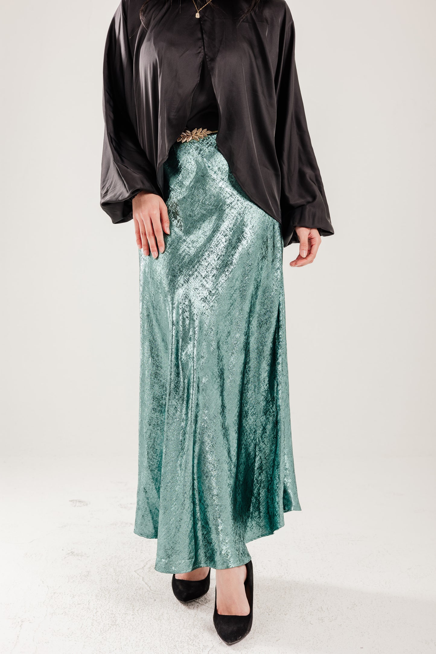 Shimmery Skirt in Mint