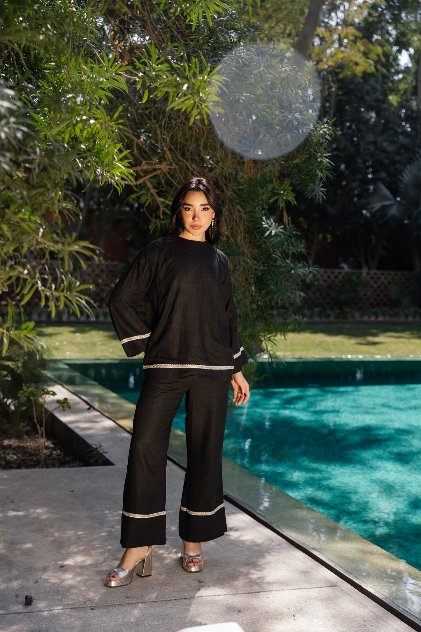 Layal Linen Set - Black