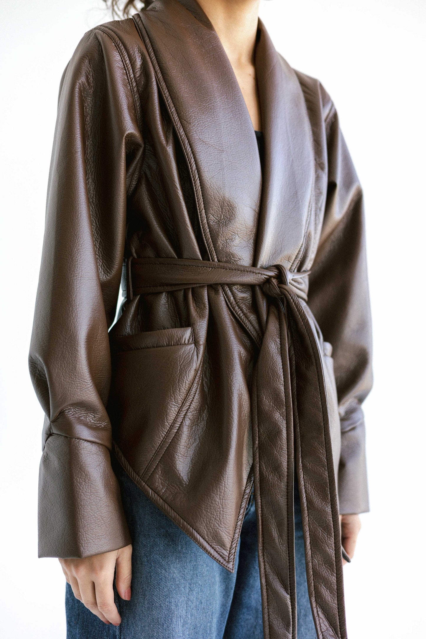 Risk Taker Leather Jacket - Espresso Brown