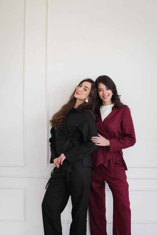 Endless Summer Wrap Set - Burgundy