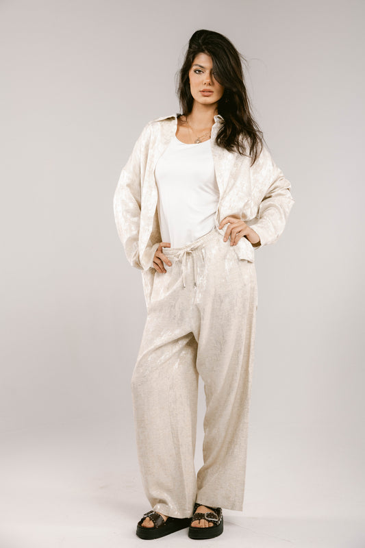 Spring Fever Linen Set - Beige