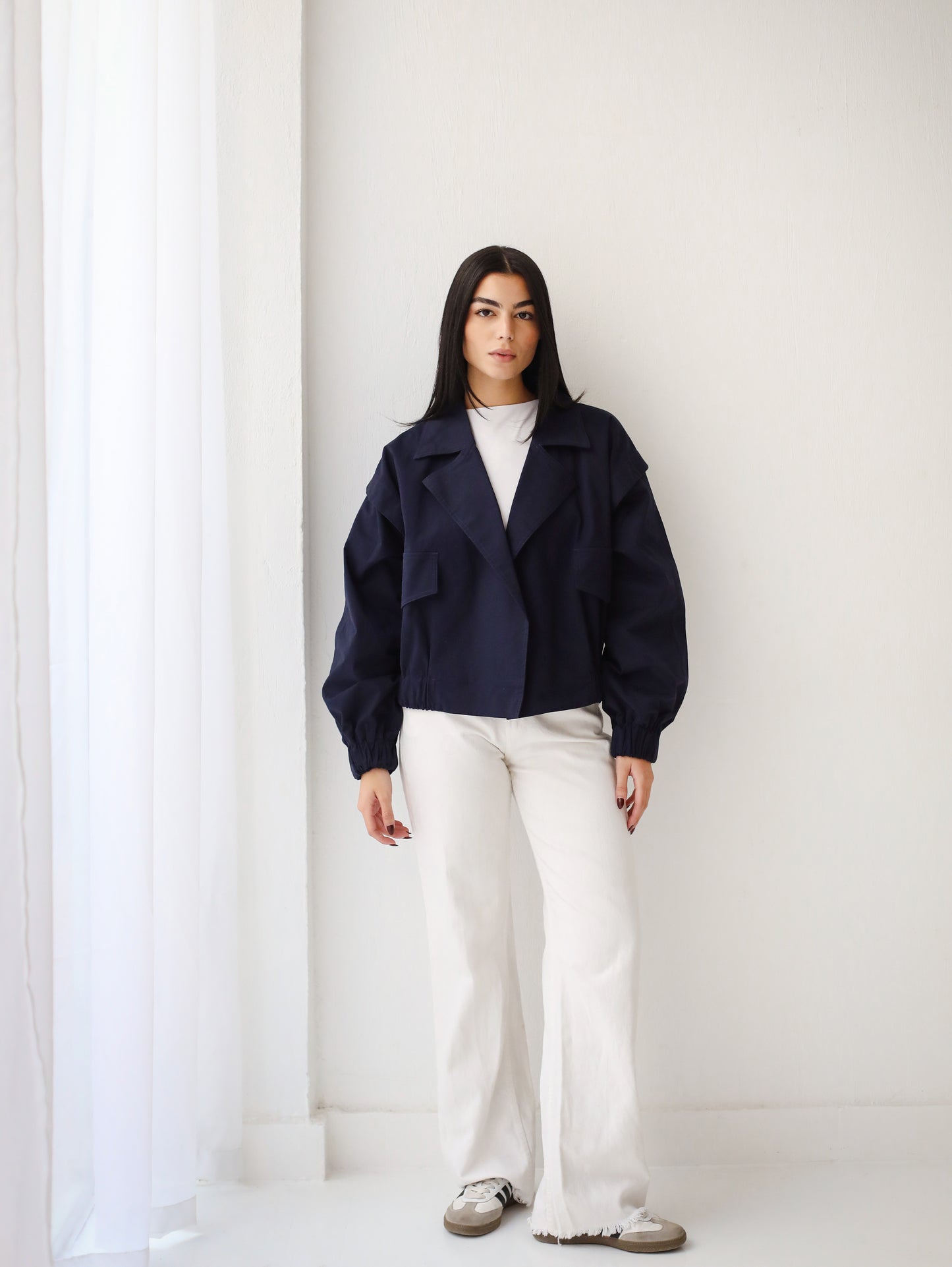 Showstopper Trench Jacket - Navy
