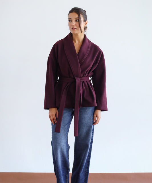 Autumn Joy Jacket - Burgundy