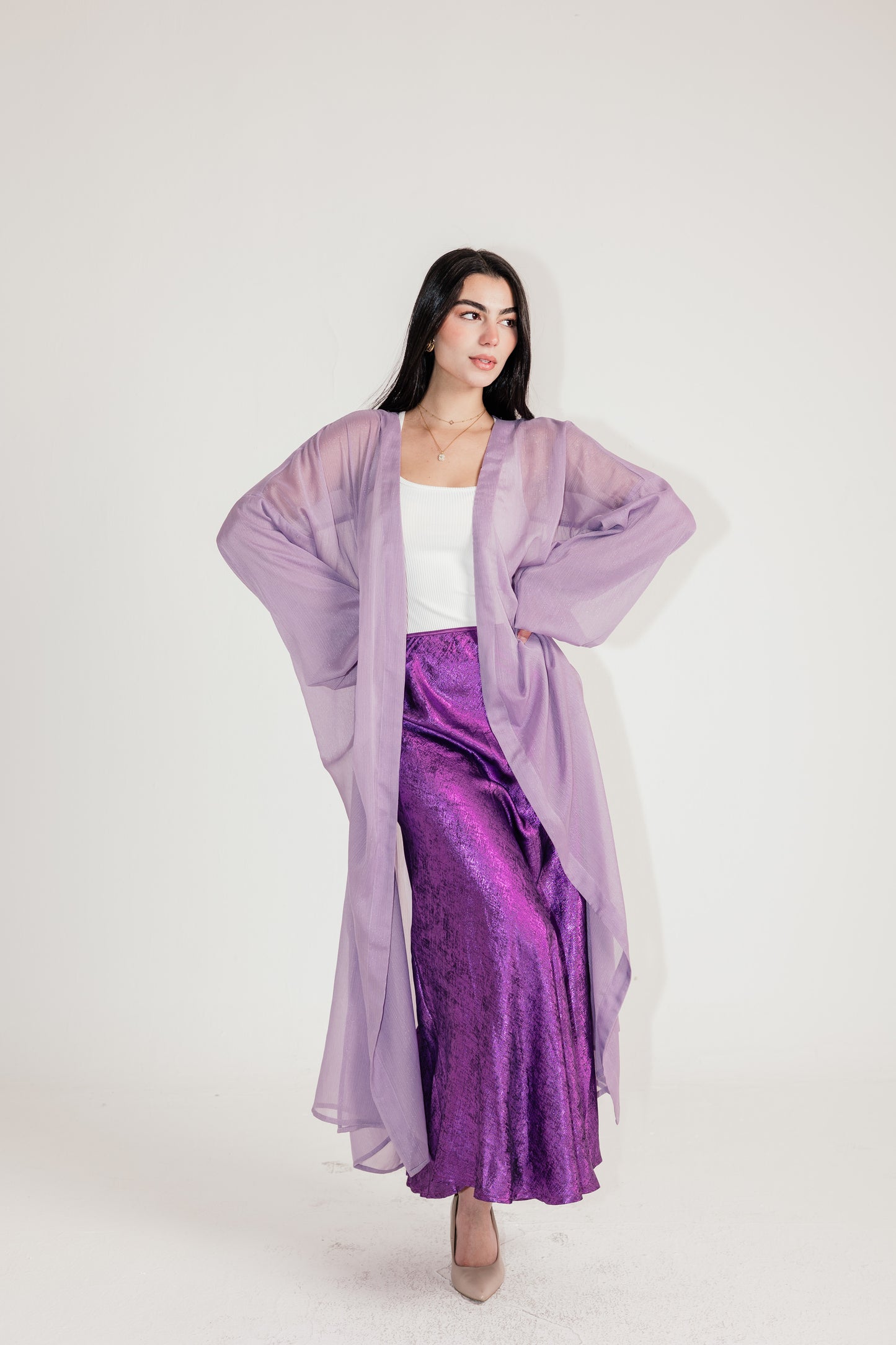 Shimmery Skirt in Purple