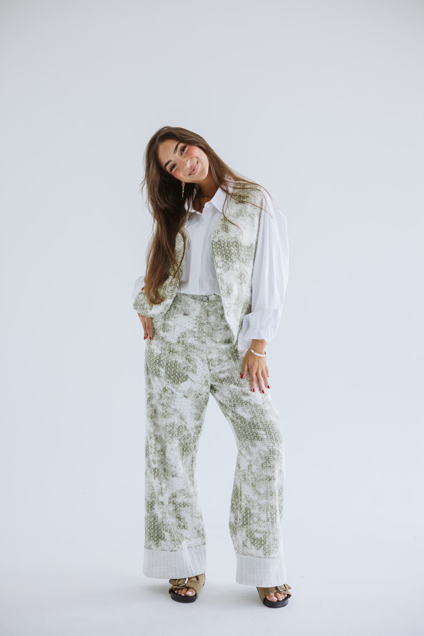Rising Star Denim Pants in Olive