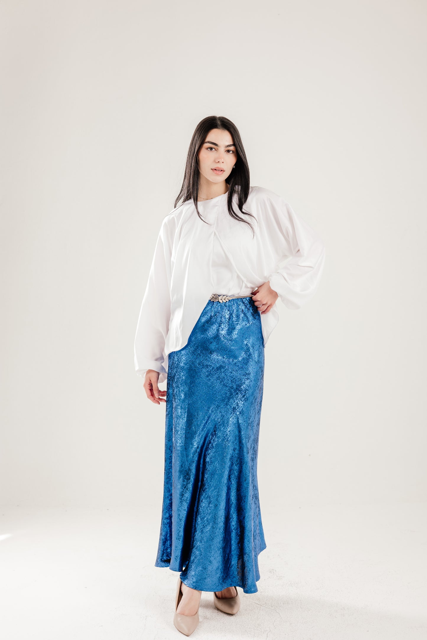 Shimmery Skirt in Blue