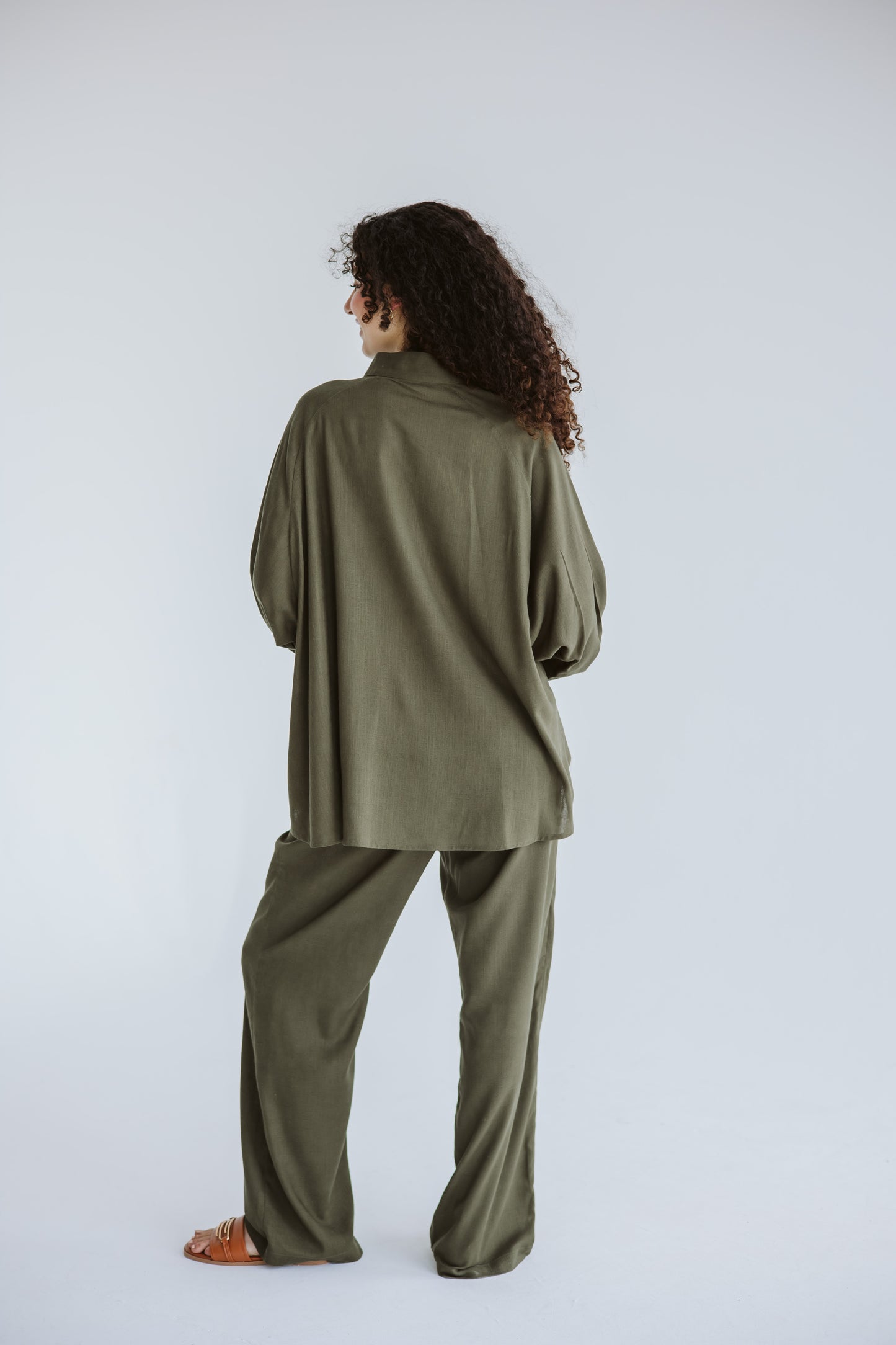 Sunny Day Linen Set - Olive