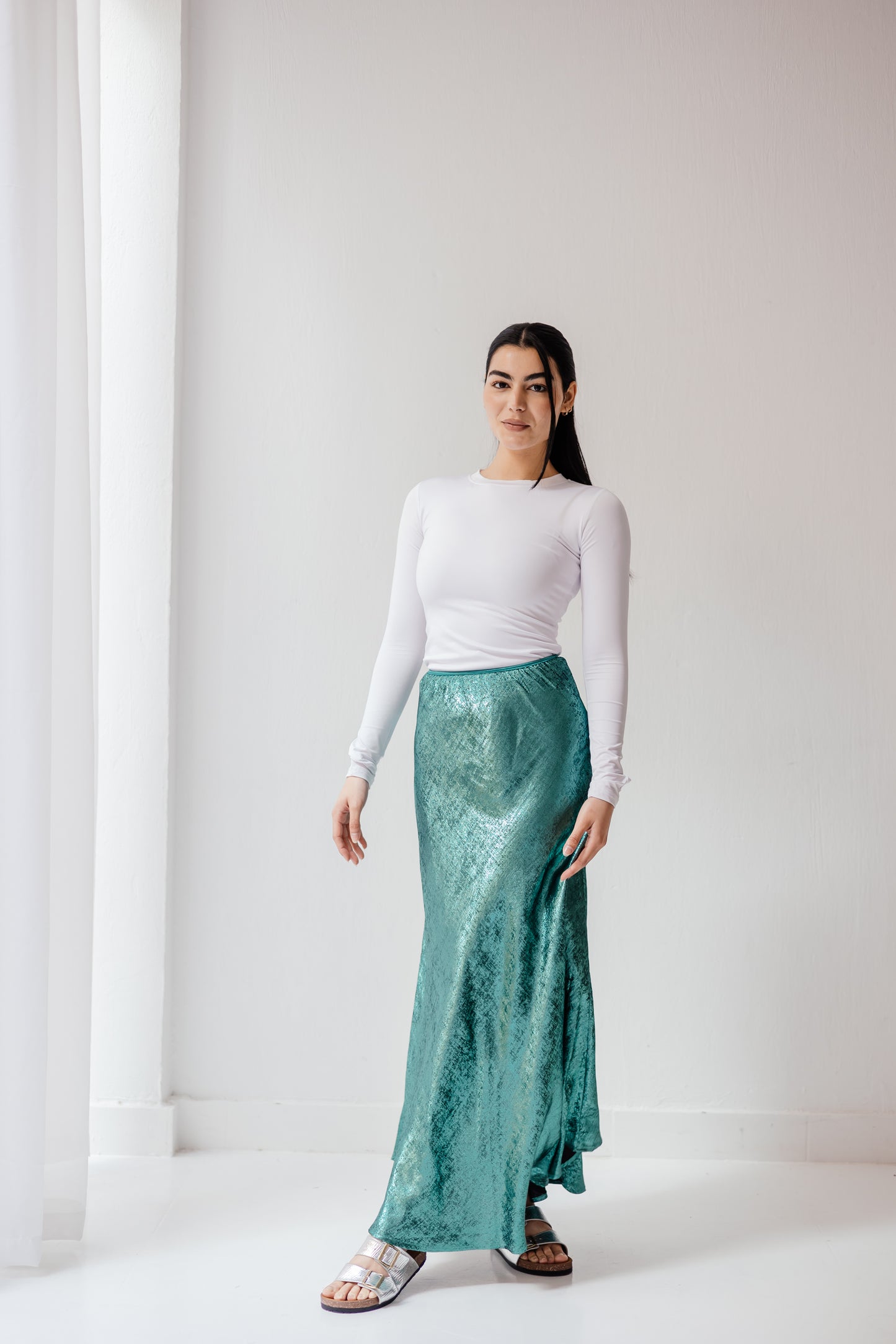 Shimmery Skirt in Mint