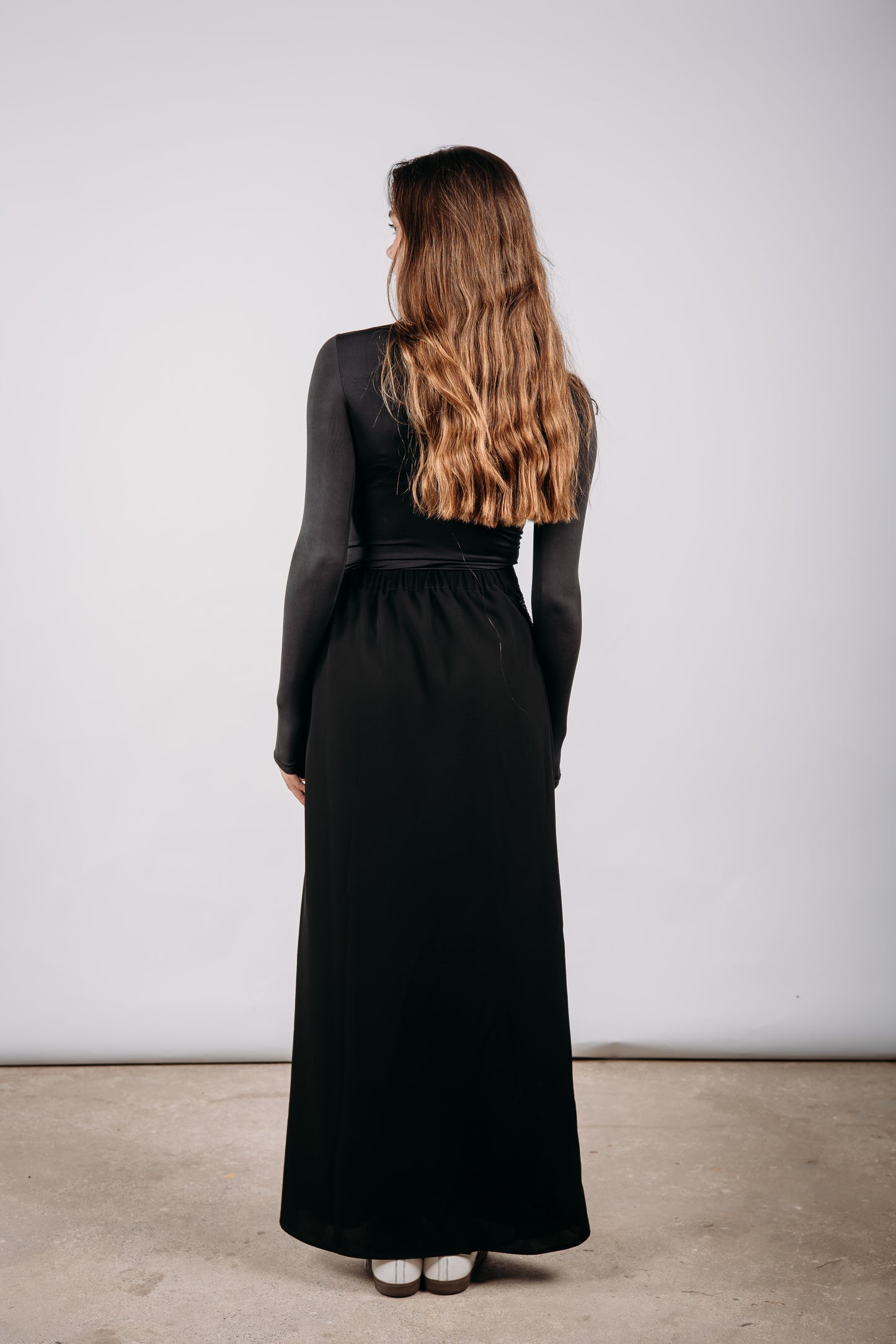 Stardust Wrap Skirt in Black
