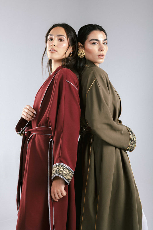 The Arabesque Kaftan in Olive