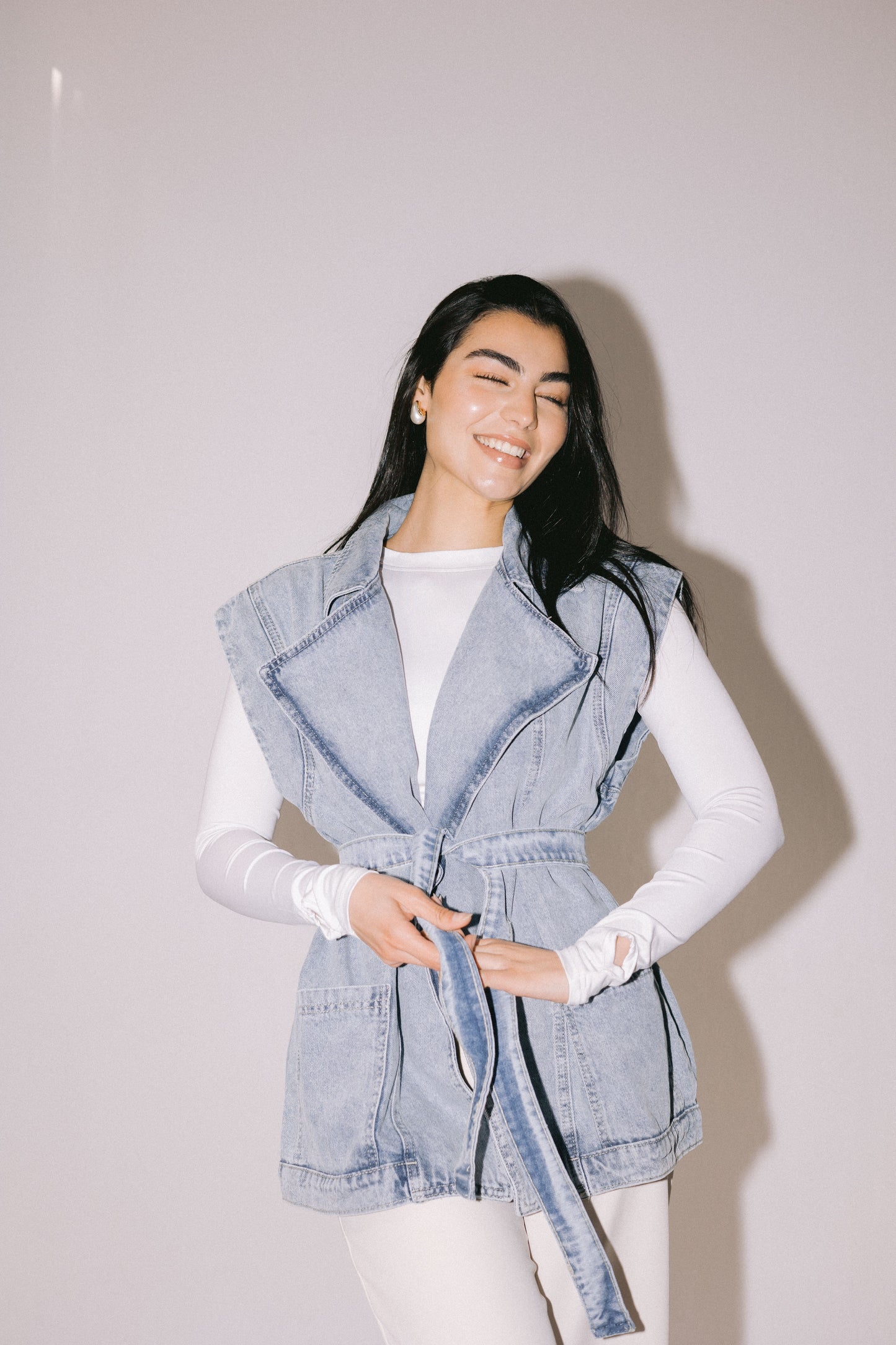The Denim Vest - Blue