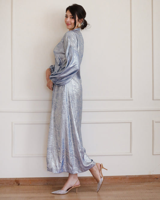 Wrapped in Love Dress - Baby Blue