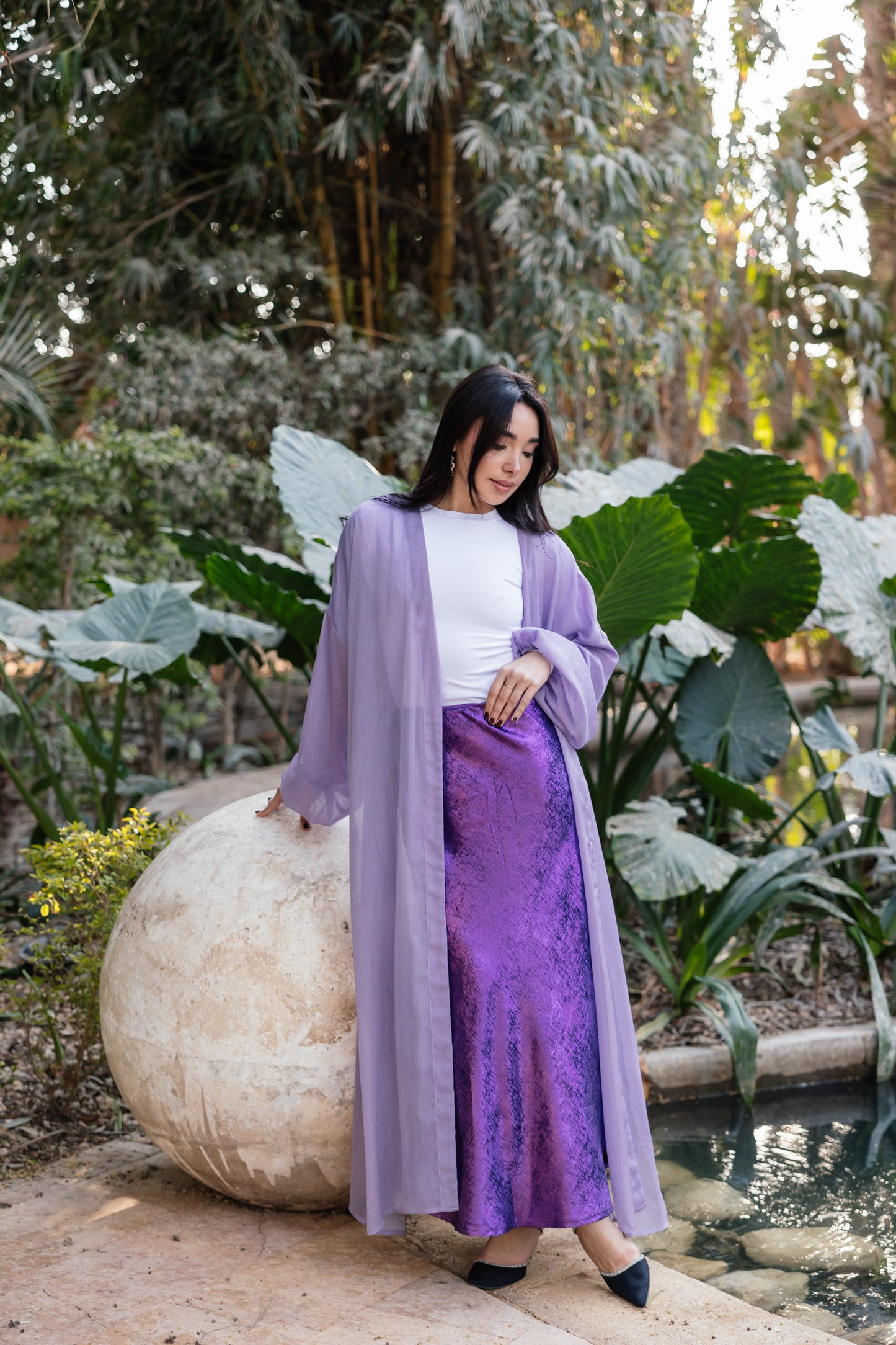 Shimmery Skirt in Purple