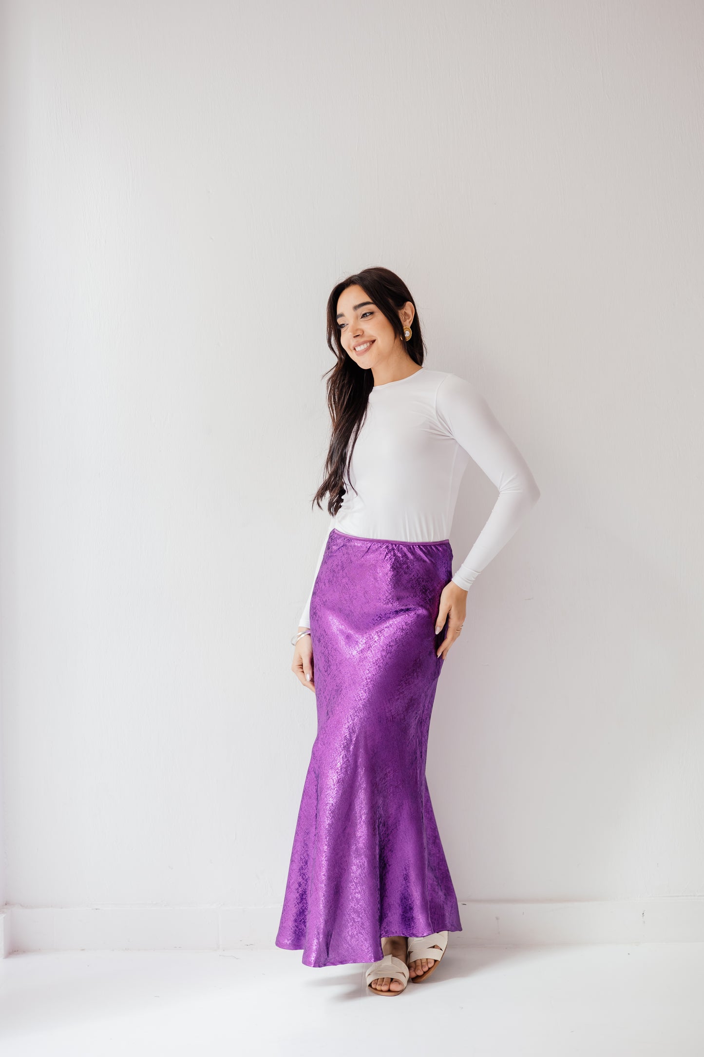 Shimmery Skirt in Purple