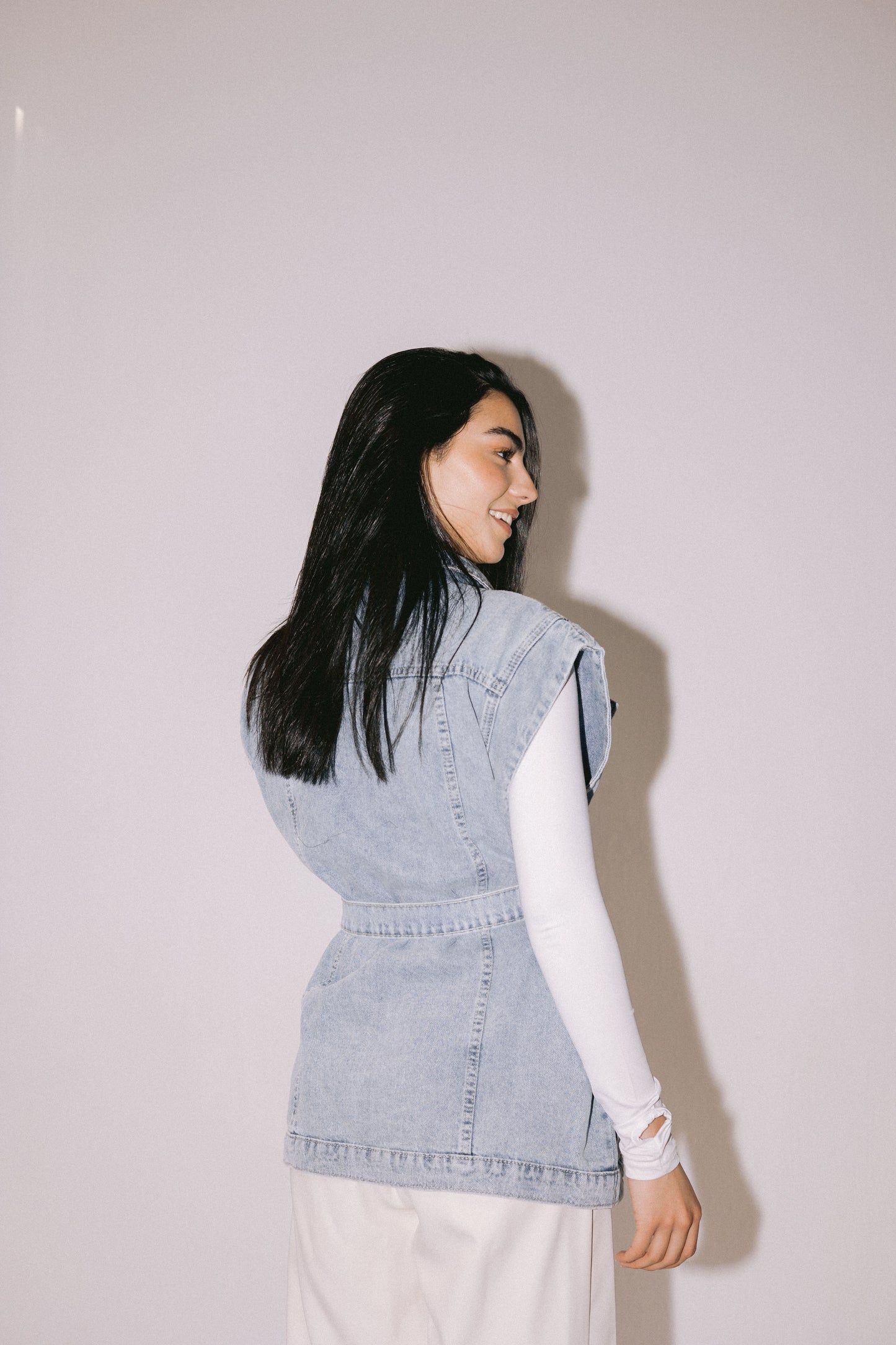 The Denim Vest - Blue