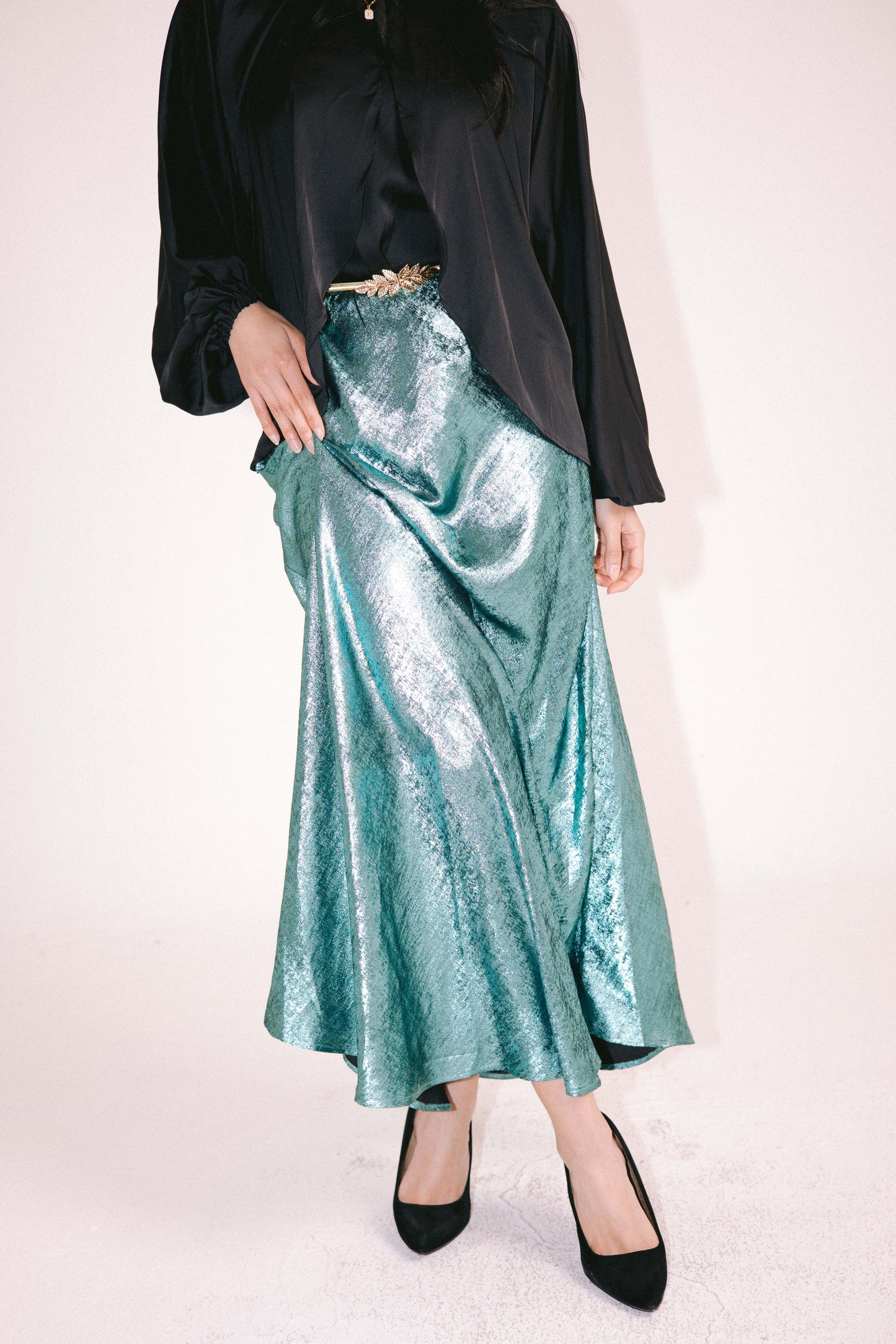 Shimmery Skirt in Mint