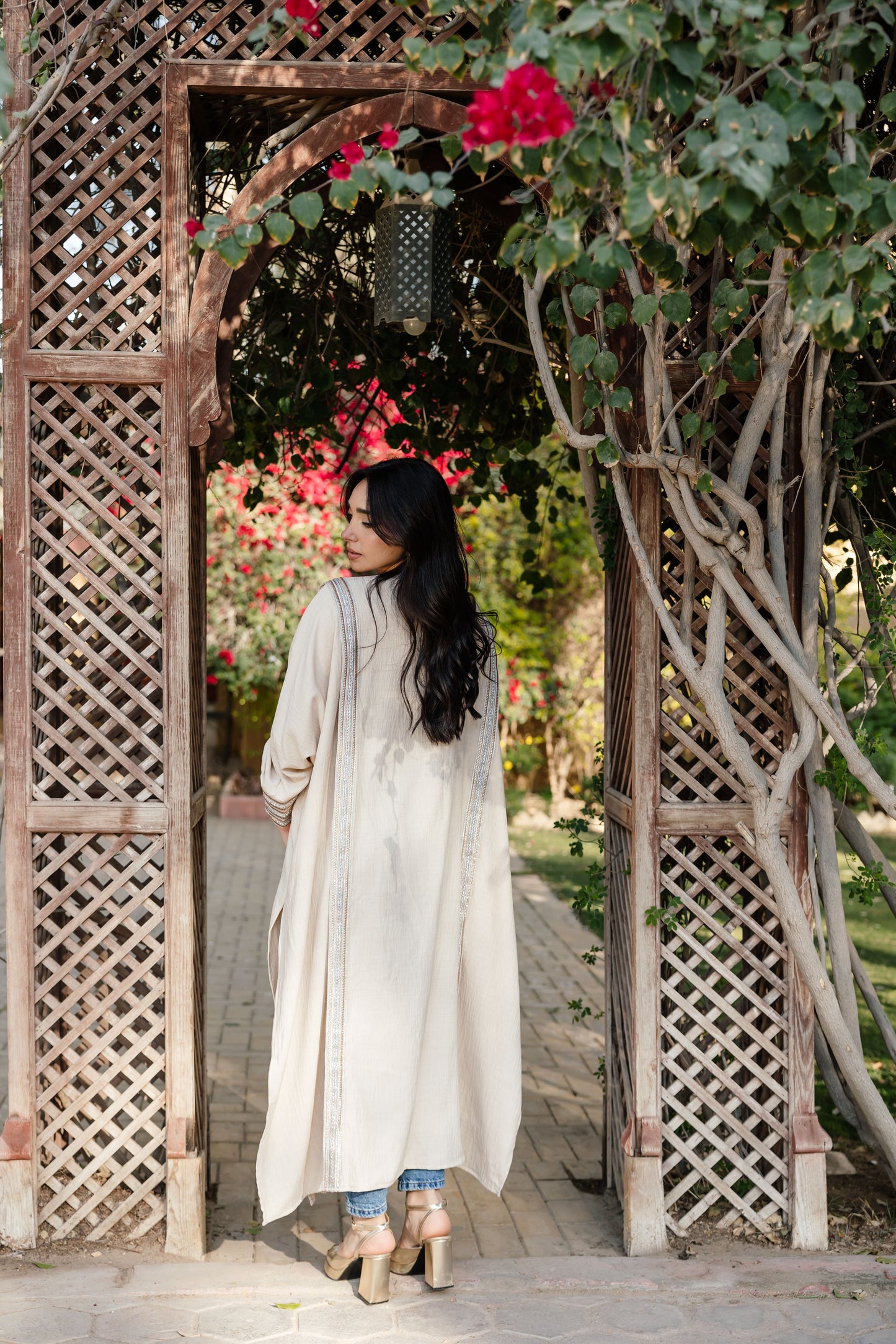 Moroccan Kaftan in Beige
