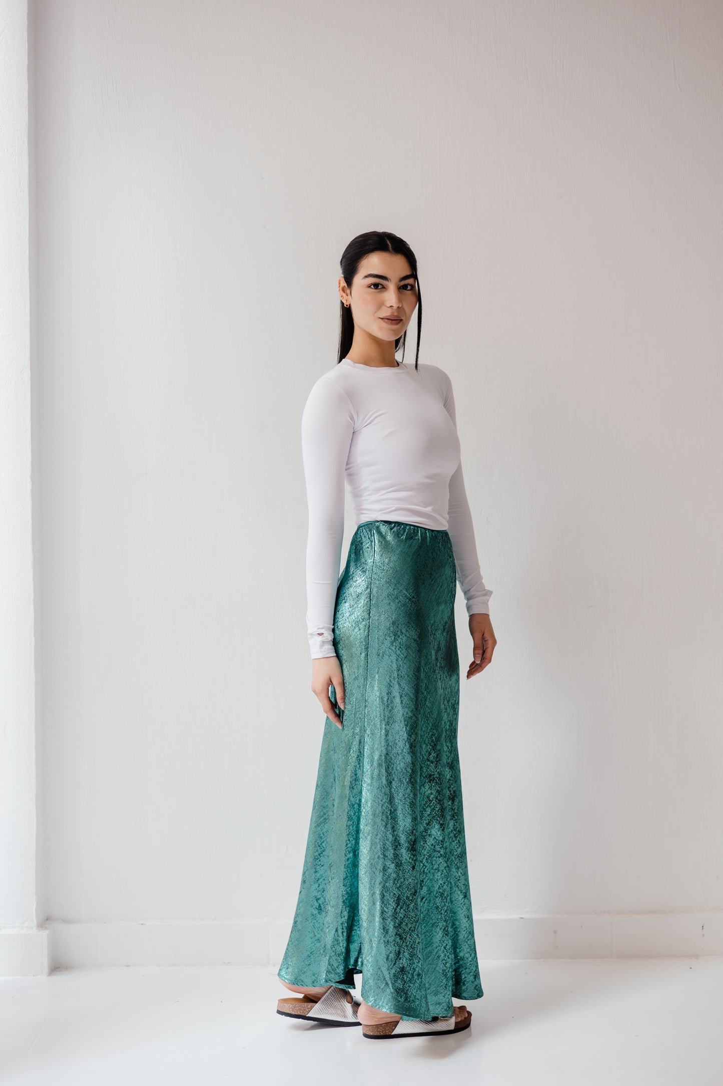Shimmery Skirt in Mint