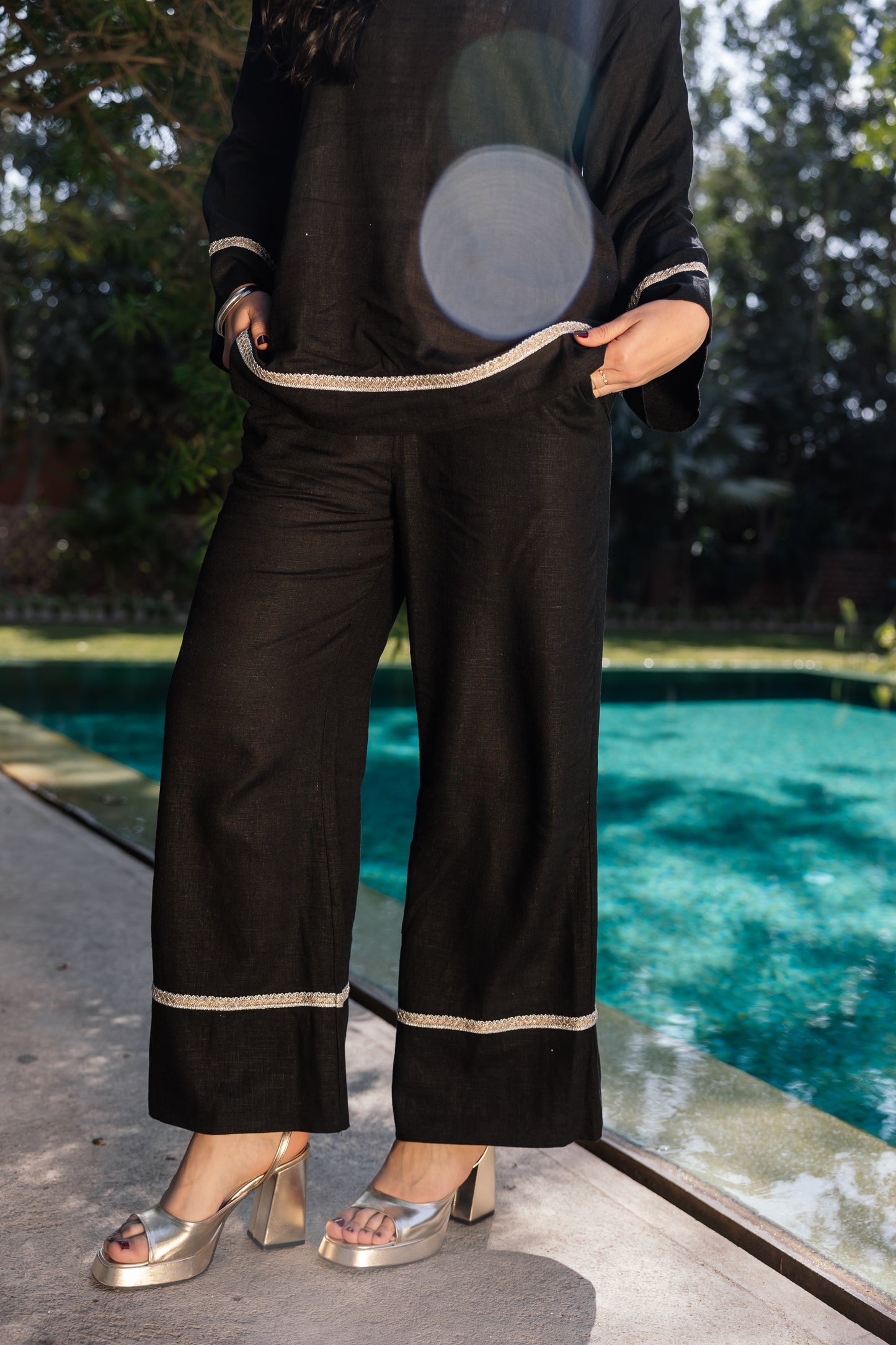 Layal Linen Set - Black