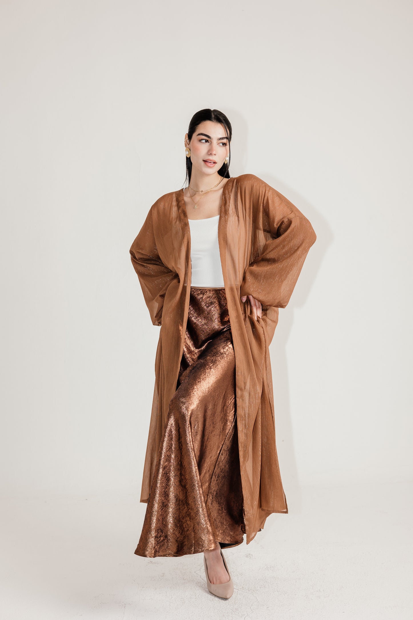 Blossom Kimono in Brown
