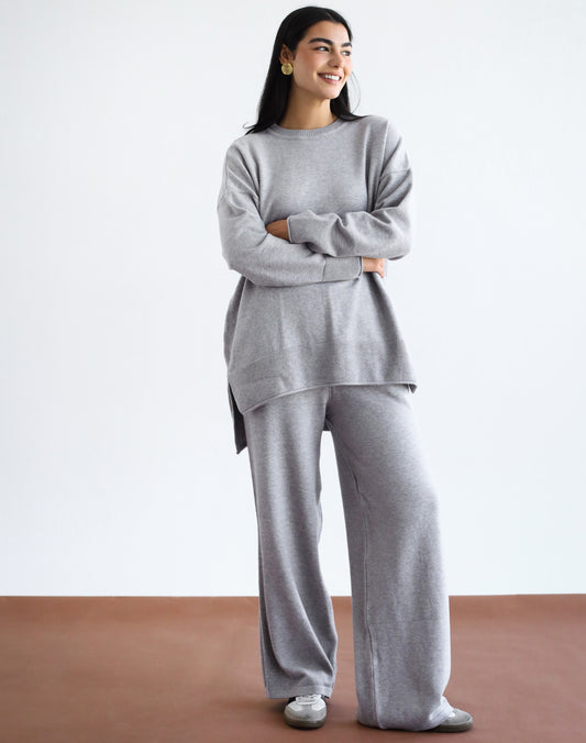 Good Feels Knit Set - Grey