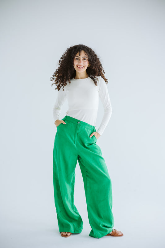 All You Need Linen Pants - Green