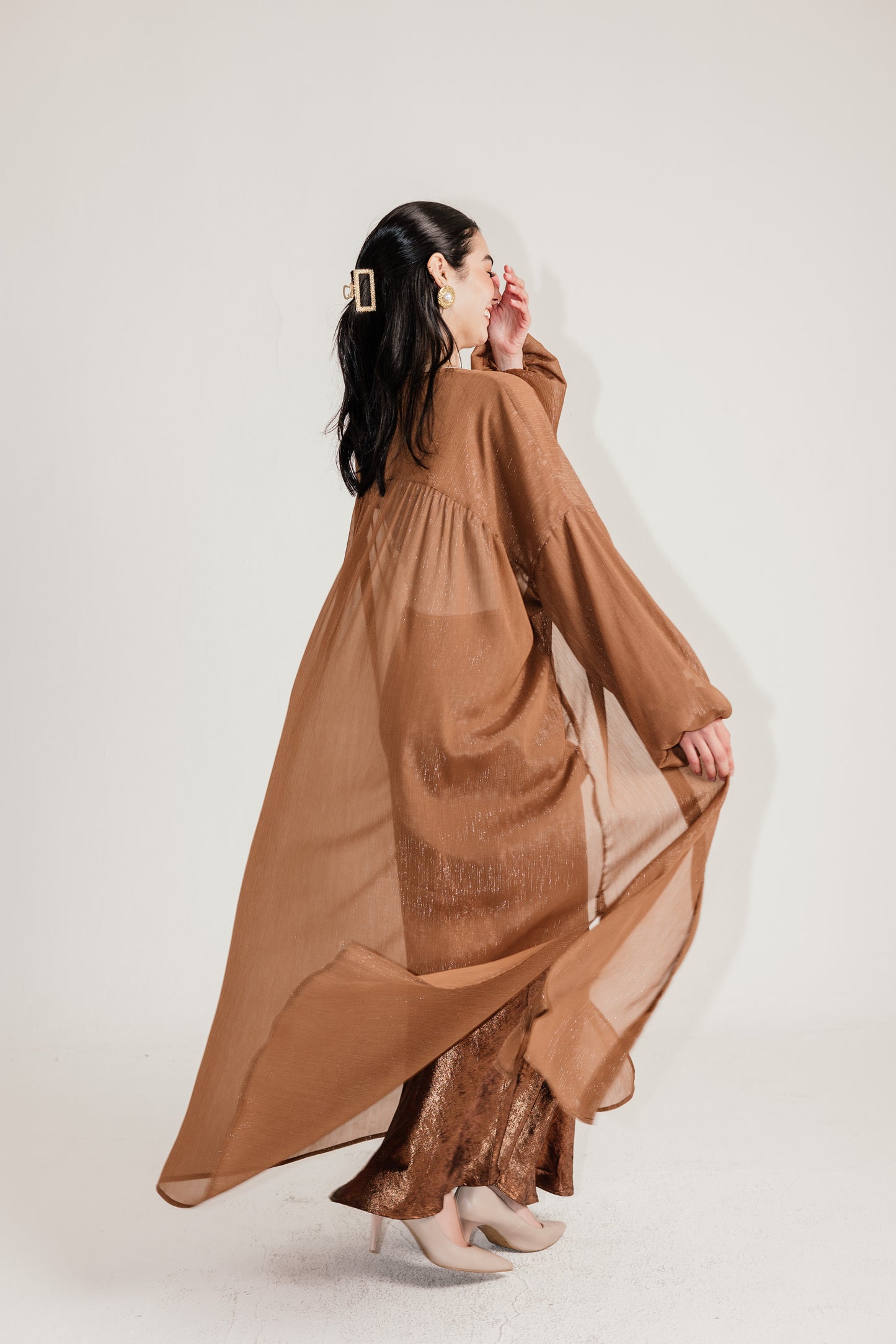 Blossom Kimono in Brown