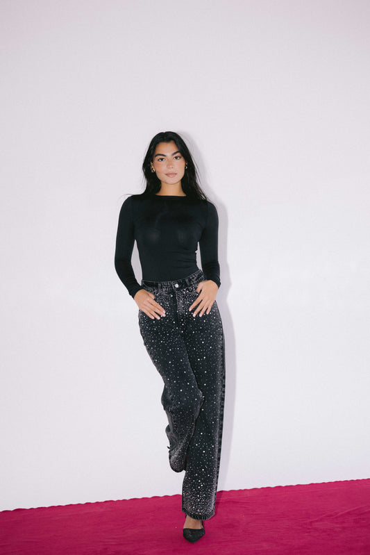 Current Obsession Denim Pants in Black