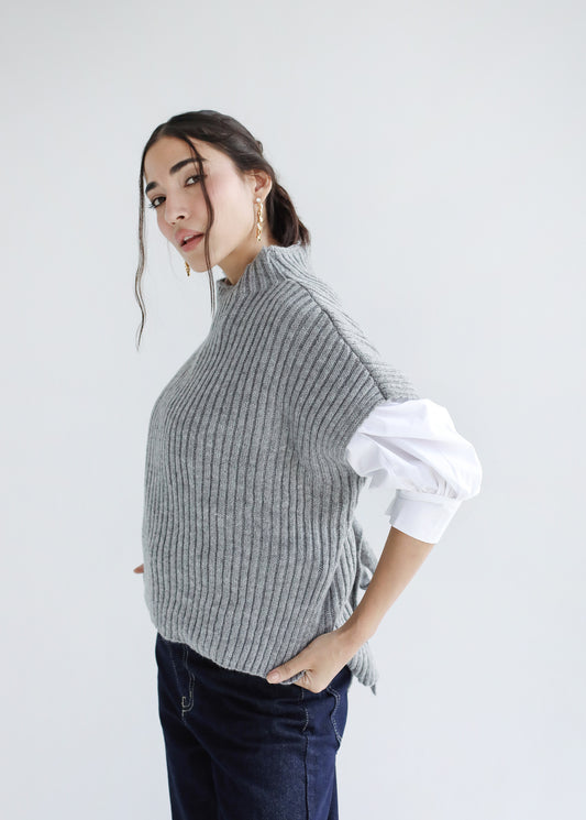 Sun Dazed Knit Vest - Grey