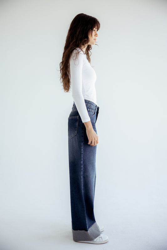 Lucky in Love Denim Pants - Blue