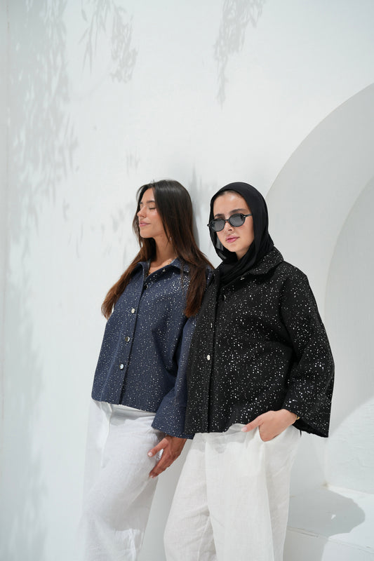 City Lights Denim Jacket - Dark Blue