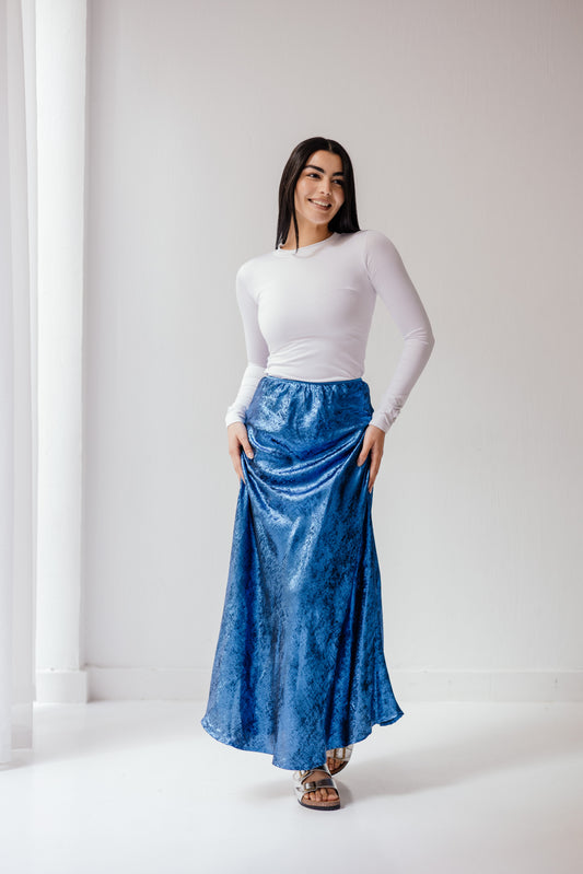Shimmery Skirt in Blue
