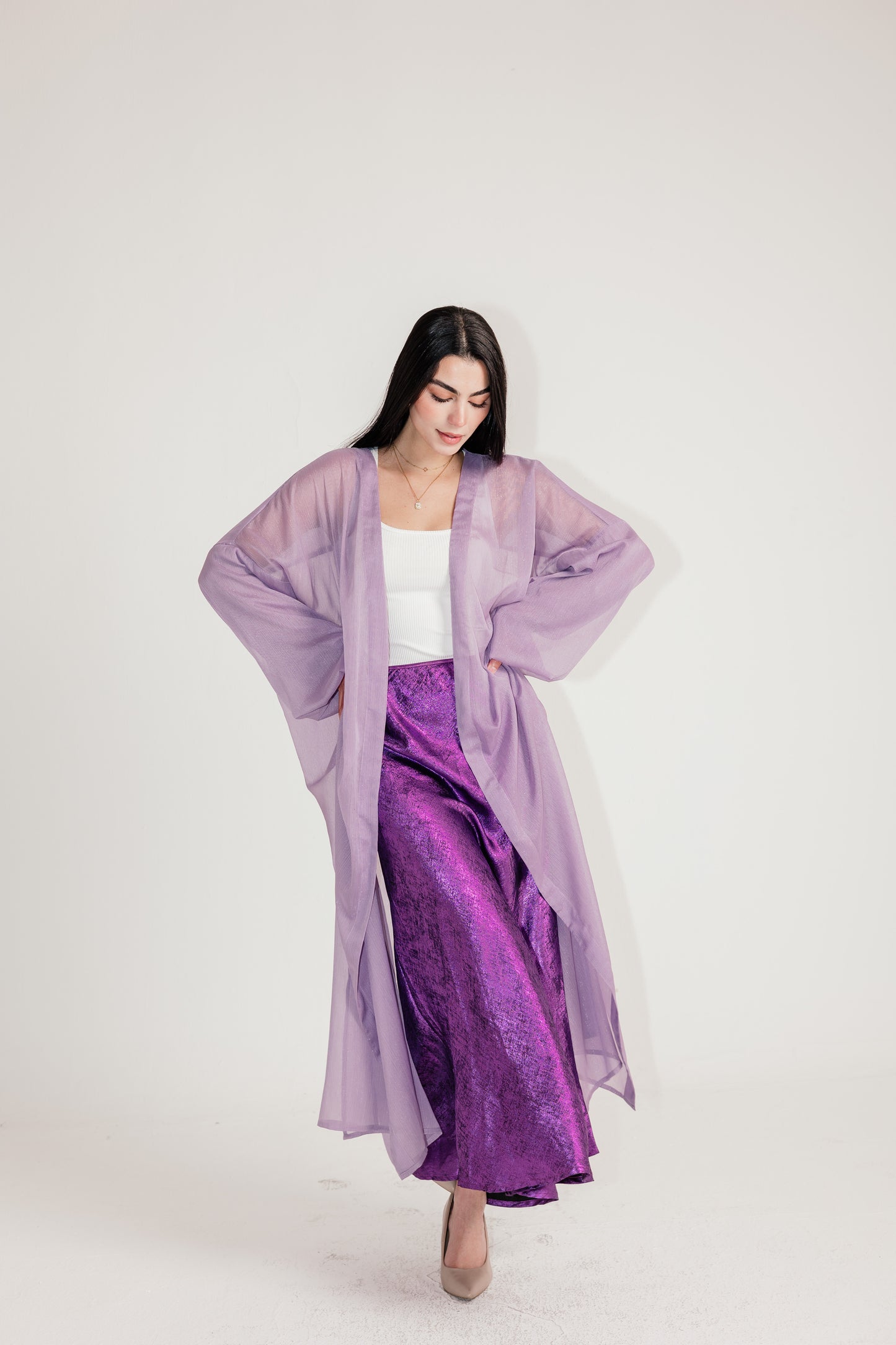 Shimmery Skirt in Purple