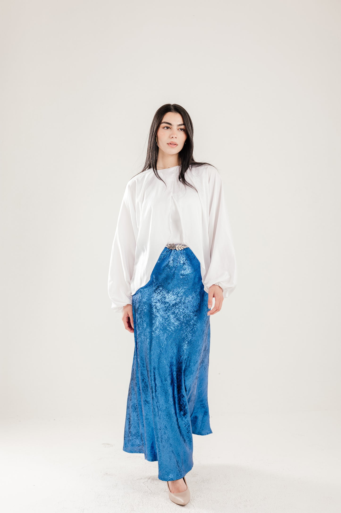 Shimmery Skirt in Blue