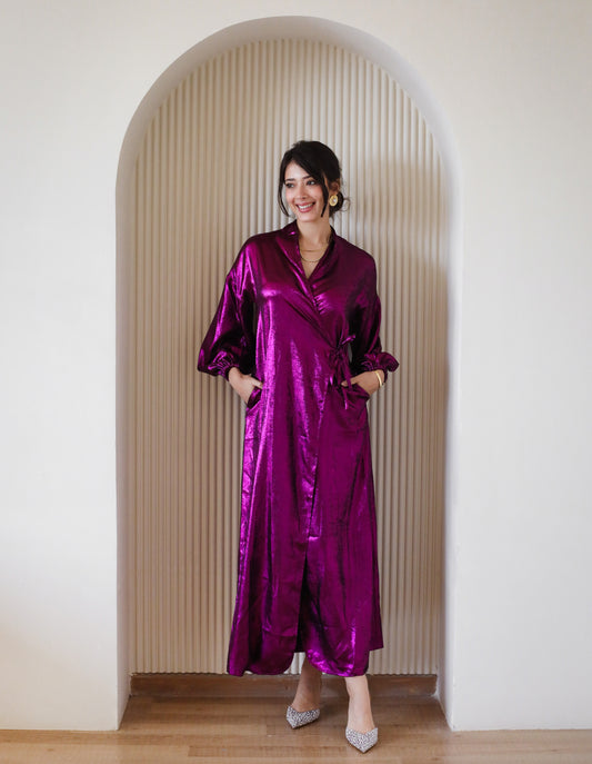 Wrapped in Love Dress - Fuschia