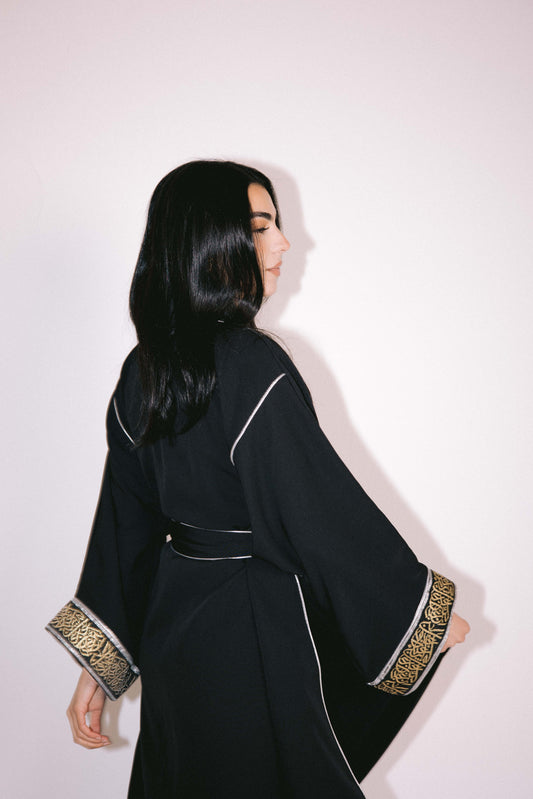 The Arabesque Kaftan in Black