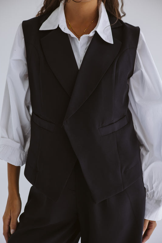 Tailored Waistcoat - Black