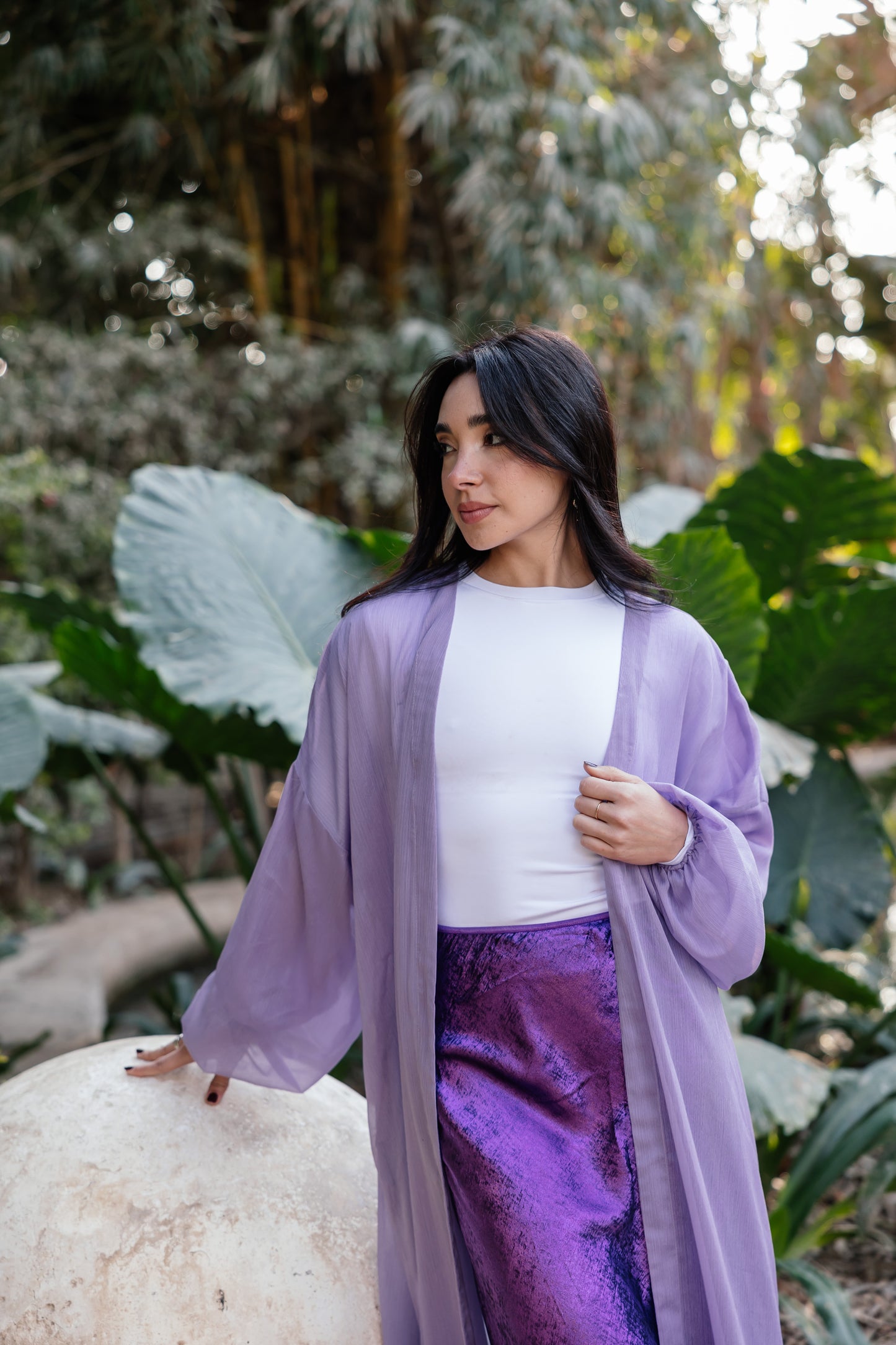 Shimmery Skirt in Purple