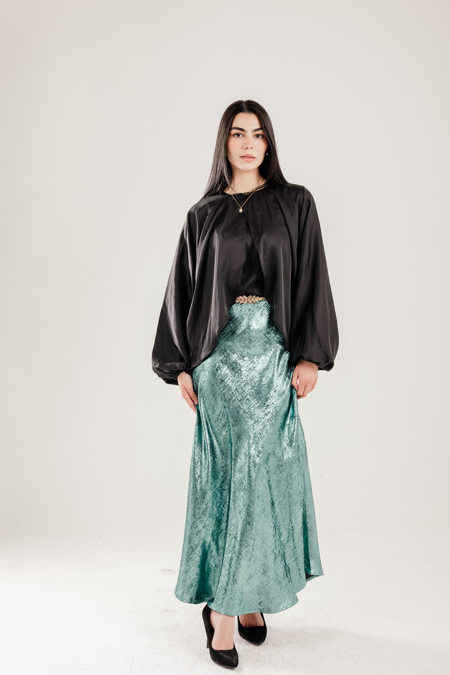 Shimmery Skirt in Mint