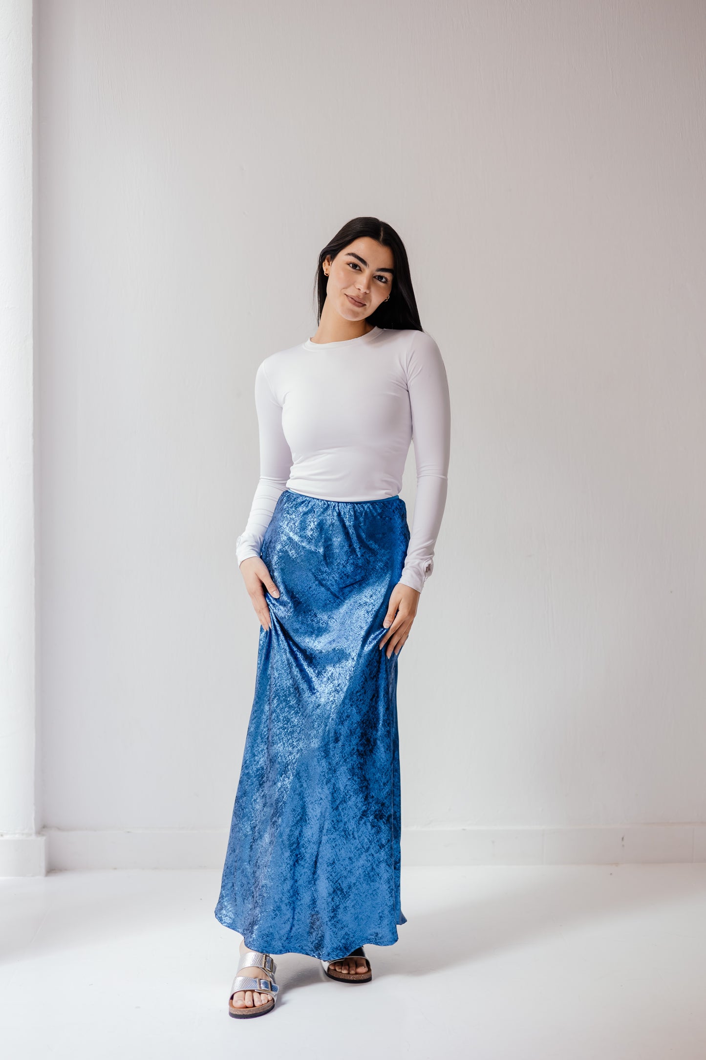 Shimmery Skirt in Blue