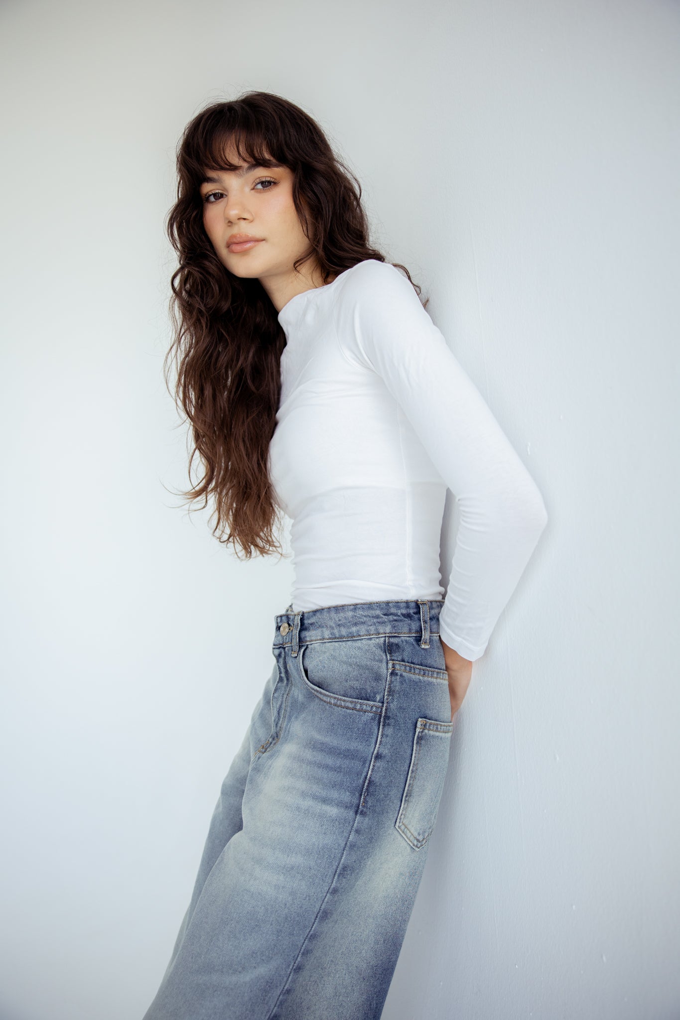 Standout Denim Pants in Washed Blue