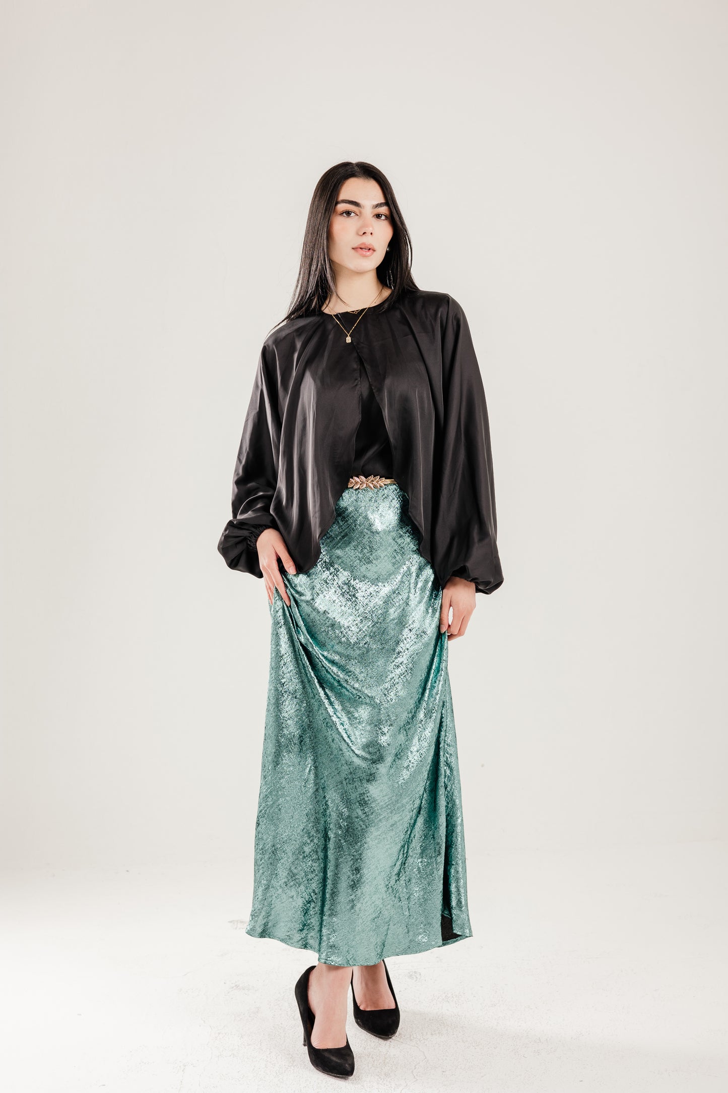 Shimmery Skirt in Mint