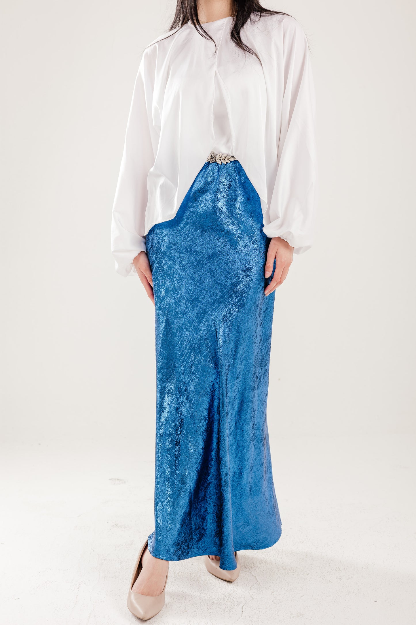 Shimmery Skirt in Blue