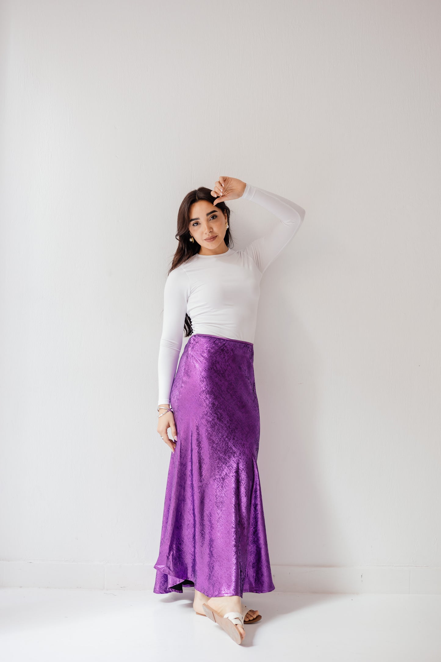 Shimmery Skirt in Purple