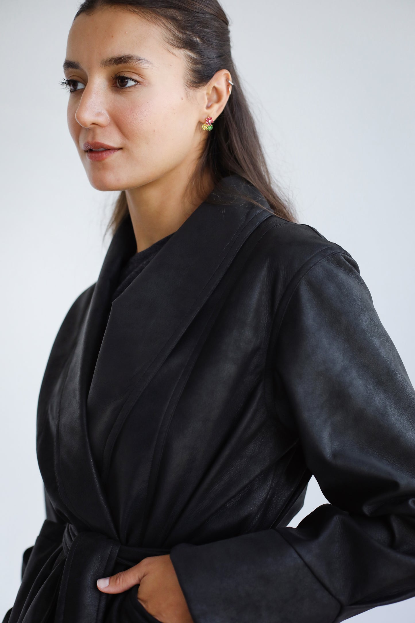 Risk Taker Leather Jacket - Black