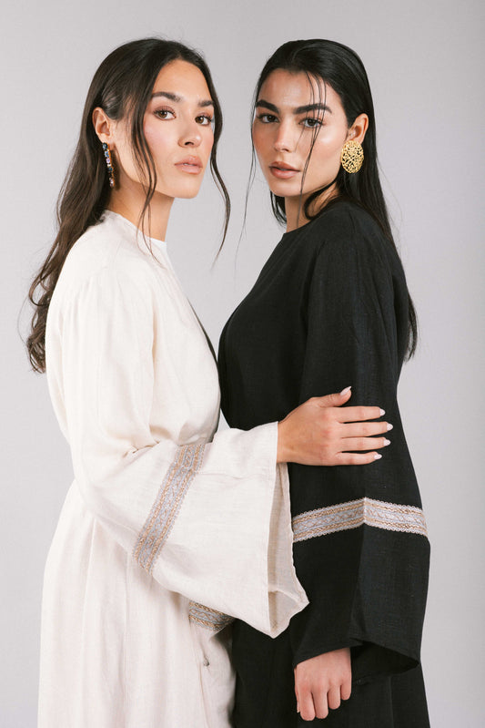 The Linen Kaftan in Beige